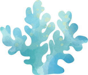 Cartoon underwater illustration, seaweed